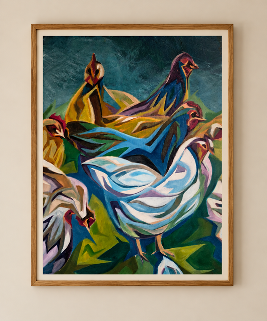 Ermington Chickens - Limited Edition Print